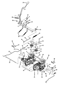 Drive System Diagram and Parts List for Z-FORCES48 (17AI5BHB-17AI5BHB010)(2013) Cub Cadet Lawn Tractor